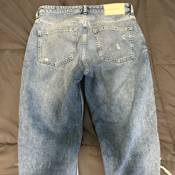 H&M denim boyfriend low waist ripped jeans - Picture 1 of 2